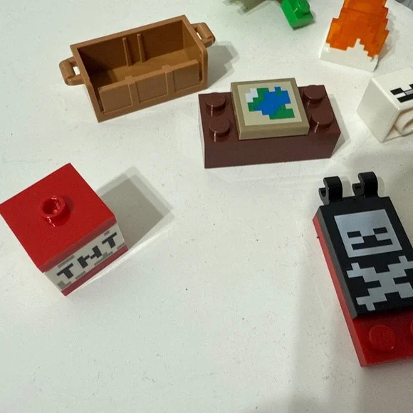 Lego Minecraft LOT Turtle Dolphin TNT‎ Figures Heads Parts Pieces Replacements - Picture 10 of 11